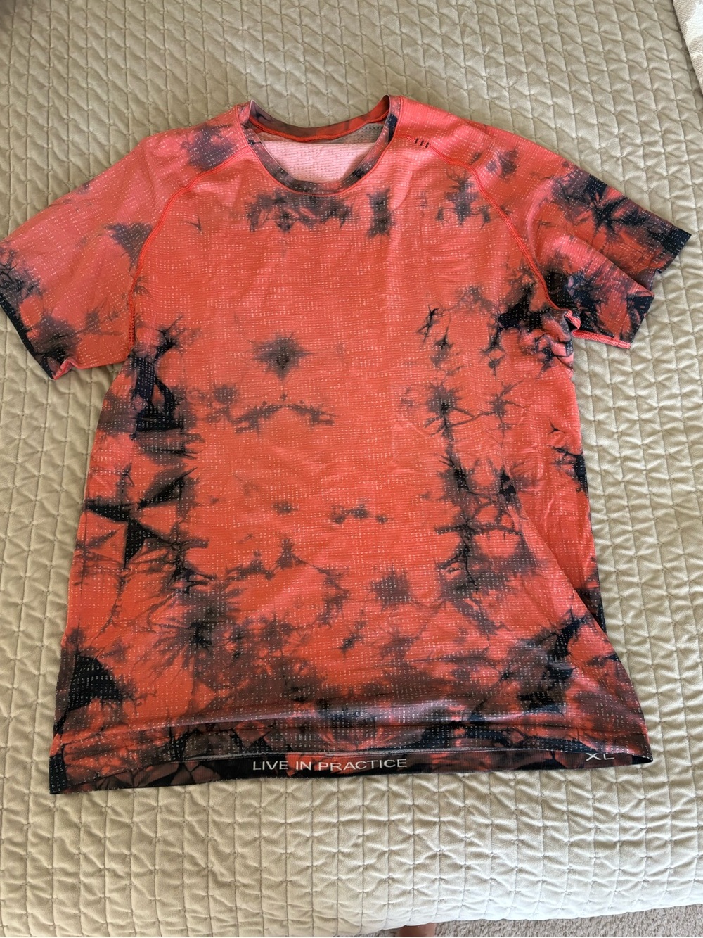 Men’s Orange Tye Dye Lulu Lemon Shirt